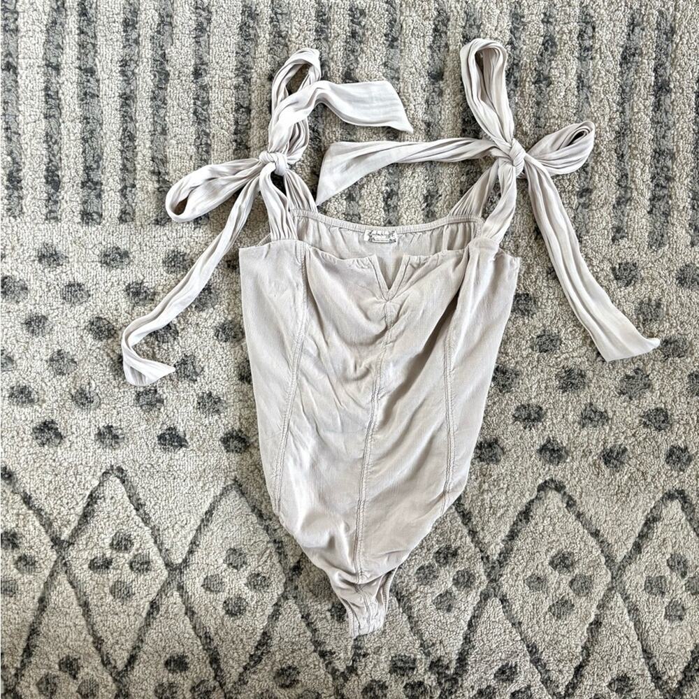 Free People tie top bodysuit